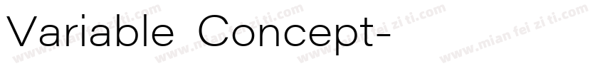 Variable Concept字体转换